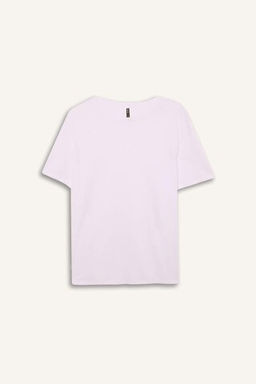 Regular Fit Bisiklet Yaka Penye Basic Duz K?sa Kollu Tisort - Defacto фото 7