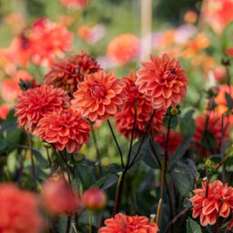 Георгина Оранж Наггет бордюрная - Долина роз фото 3