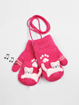 Варежки детские на шнурке Kim Lin