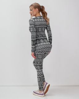 Комплект женского термобелья серого цвета 2520Sr