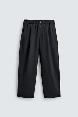RELAXED FIT PINSTRIPE TROUSERS - Zara фото 6