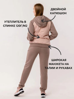 RODOS Спортивный костюм женский осень/весна М-276 Какао фото 53