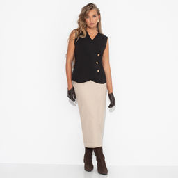 Жилет приталенный, Теперь ты босс (black)