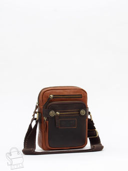 Сумка мужская кожаная 4181-2G brown Tough Ryder