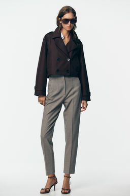 HIGH-WAIST TROUSERS