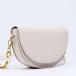 Сумка женская мессенджер на клапане, 20×5×13.5 см, белая