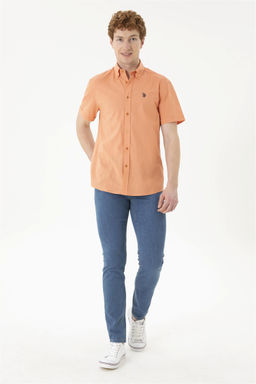 U. S. Polo Assn / Мужская рубашка с коротким рукавом в плитку - U.s. polo assn фото 4