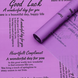 Пленка для цветов, матовая, Комплимент тон, сиреневый светлый, 0,6 х 10,4 м - Simaland фото 5