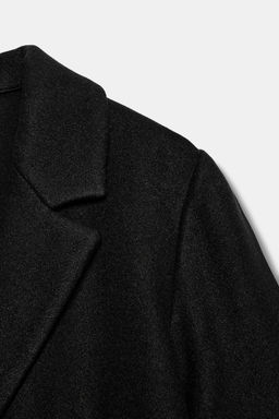Пальто Zara Basic Soft черное