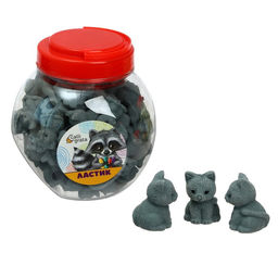 Цена за 65 шт. Ластик фигурный Котик МИКС - Calligrata фото 2