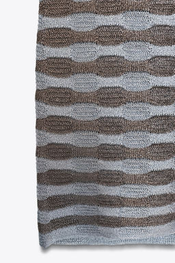 STRIPED METALLIC THREAD DRESS - Zara фото 8