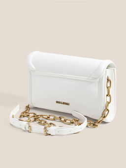 Женская сумка через плечо JUST CAVALLI CROSSED LACES Артикул 4450861, белый
