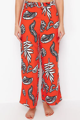 TRENDYOLMILLA Cicek Desenli Dokuma Plaj Pantolon TBESS24PL00021 фото 3