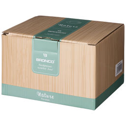 ЧАЙНЫЙ НАБОР BRONCO NATURE НА 2 ПЕР. 4 ПР. 220 МЛ БЕЖЕВЫЙ  фото 2