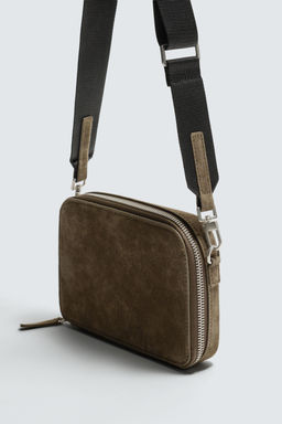 LEATHER CROSSBODY BAG - Zara фото 5