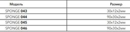 ГУБКА крупнопористая 90*30*2 MIX SPONGE 044