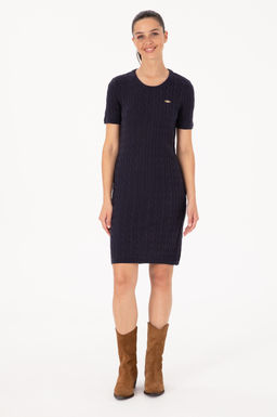 Kad_n Lacivert Triko Elbise - U.s. polo assn фото 3