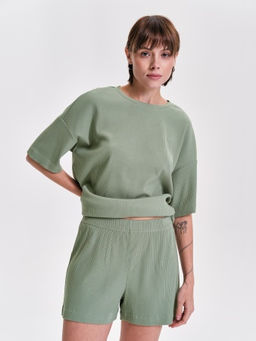 PELICAN, шорты женские, Светло-зеленый