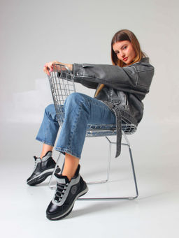 Ботинки EDART 350.uno2 bl. черный серый/шерсть - Ed'art фото 7