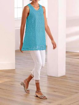 Топ, бирюзовый - Linea tesini фото 5