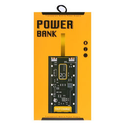 Внешний портативный аккумулятор CRR-33, 20000 мАч, 2USB, Type-C, 2 А, с дисплеем, чёрный