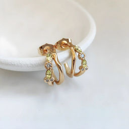 Серьги с кристаллами Swarovski