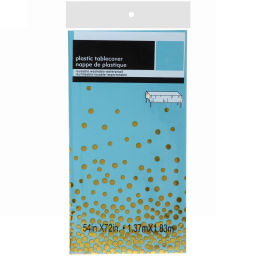 Цена за 3 шт. Скатерть "Руби" 137*183см цвет голубой, пвх