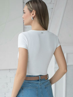 Футболка Vilatte хлопок с полиуретаном белый фото 4