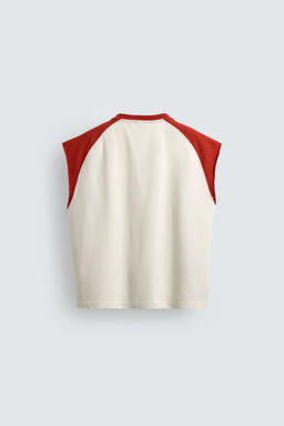 CAMISETA TANK COLOR BLOCK / Crudo
