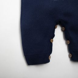 Комбинезон вязаный Крошка Я Мишка рост 74-80 см, цвет синий фото 5