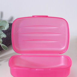 Цена за 4 шт. Мыльница с крышкой Радиан «Дорожная», пластик, 10×7×4.5 см, МИКС