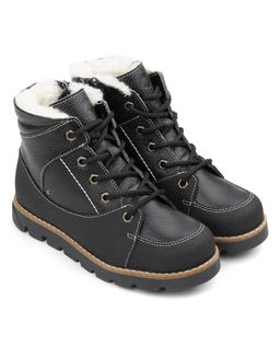 Ботинки детские шерсть 23016 кожа, СТОКГОЛЬМ черный - Tapiboo фото 2