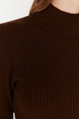 TRENDYOLMILLA Vizon Mini Triko Vucuda Oturan Elbise TWOAW23EL01389 фото 9