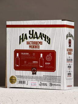 Подарочный набор «На удачу», гель для душа, шампунь для волос, мочалка для тела, Чистое счастье