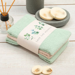 Набор махровых полотенец Этель Save the moment, 30?30 см - 3 шт., 340 г/м?, 100% хл