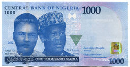 Банкнота 1000 найра 2022 года Нигерия
