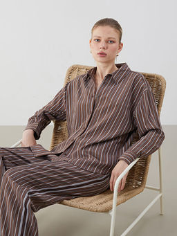 ?izgili Oversize Kad?n G?mlek