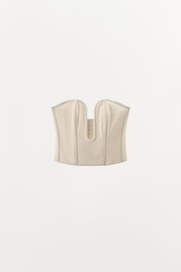 VISCOSE CORSET WITH METAL PIECE