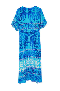 Cok Renkli Etnik Kusakl? Desenli A Kesim Kruvaze Yaka Dokuma Elbise TWOSS24EL01046 - Trendyolmilla фото 15