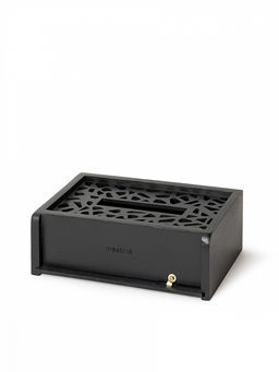 Салфетница 21x13x8 черный дерево акации