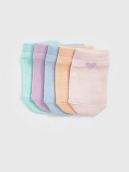 Bask?l? K?z Bebek Patik ?orap 5li - Waikiki фото 2