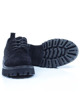 03-5928-2 BLACK Полуботинки женские (натуральная замша)