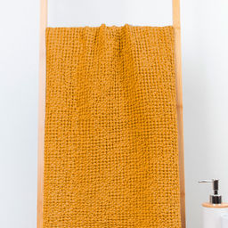 23С68-ШР/у. 75*130 Полотенце "Зефир" цв 1119 рис 415 горчичный