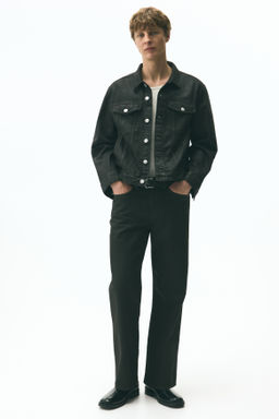 Cazadora trucker en denim revestido - H&m фото 2