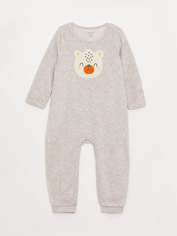 Bisiklet Yaka Uzun Kollu Nak?? Detayl? Erkek Bebek Tulum