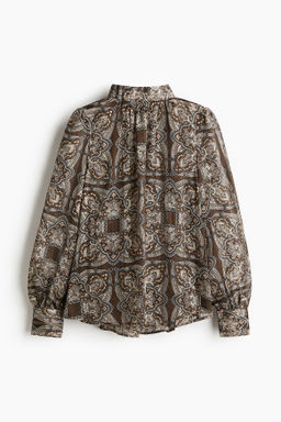 Stand-collar blouse