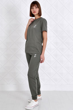 Арт. 2349 Костюм темная олива женский 44-52 (5 шт) Цвет:верх- темная олива, низ- темная олива - Калинка фото 15