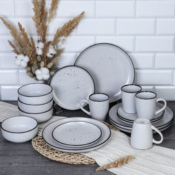 Столовый набор 16 предметов / 16/1700 /уп 2/ Точки - Галеонтрейд фото 2