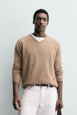 CASHMERE V-NECK JUMPER - Zara фото 2