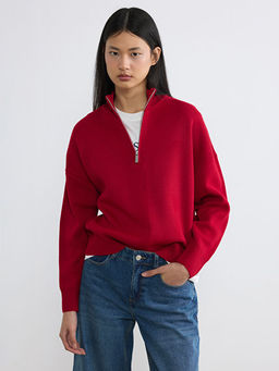 Dik Yaka Kad?n Triko Kazak